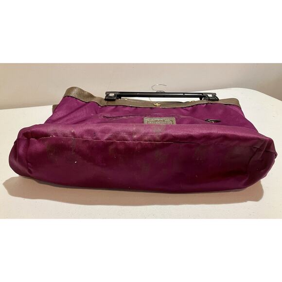 Coach Kristin XL Brown Leather Gold Link Chain Tote Bag Vintage Y2K - Picture 12 of 14